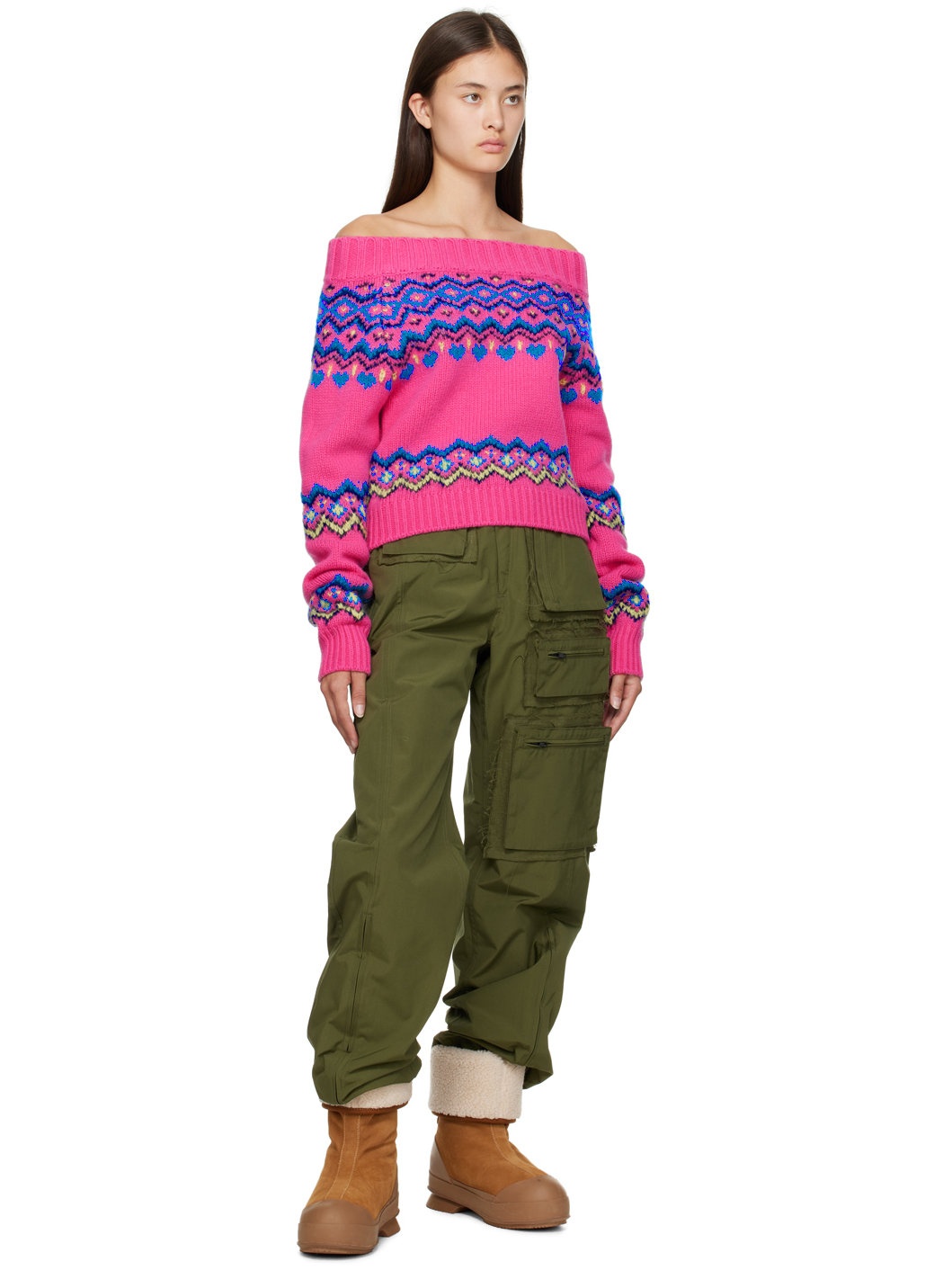 Pink Tako Nordic Sweater - 4