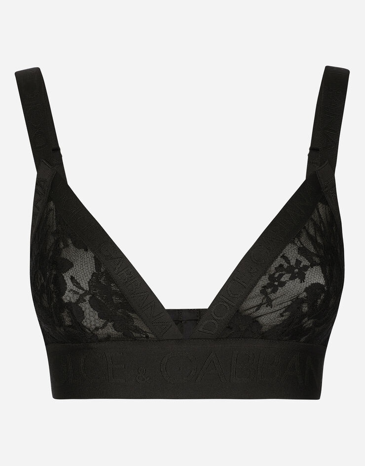 Lace triangle bra - 1