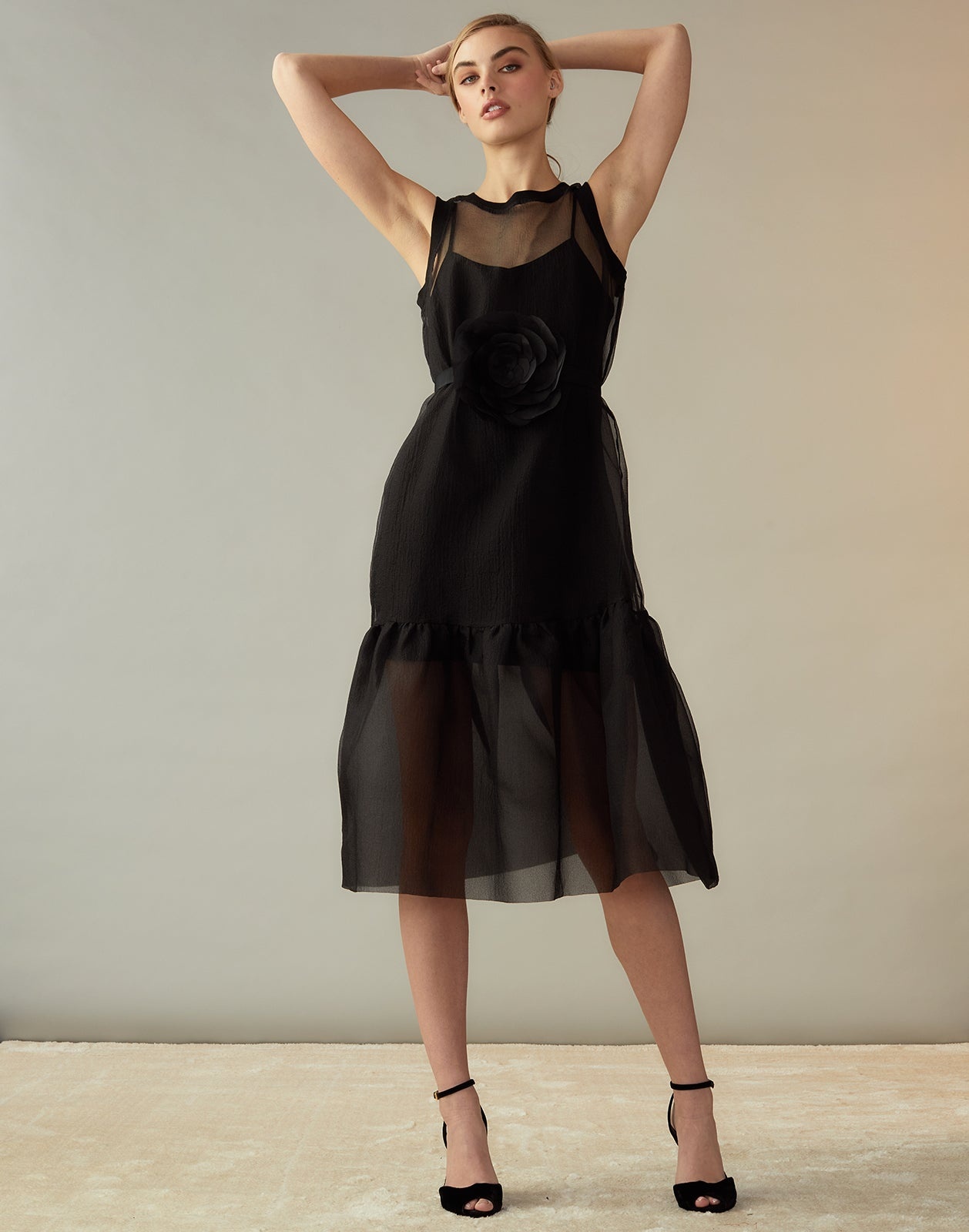 Carrie Organza Midi Dress - 2