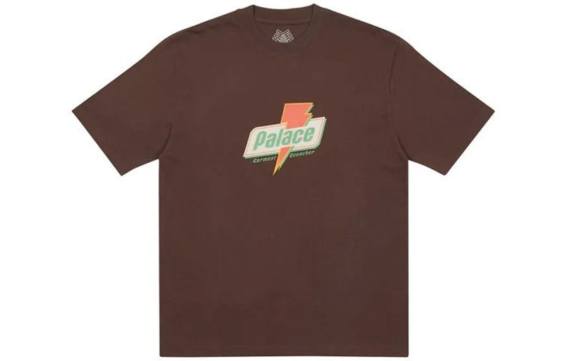 PALACE Sugar T-Shirt Logo Short Sleeve Unisex Brown P20TS029 - 1