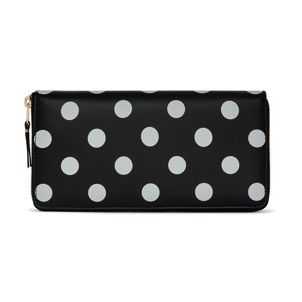 Dots Printed Leather Wallet - 1