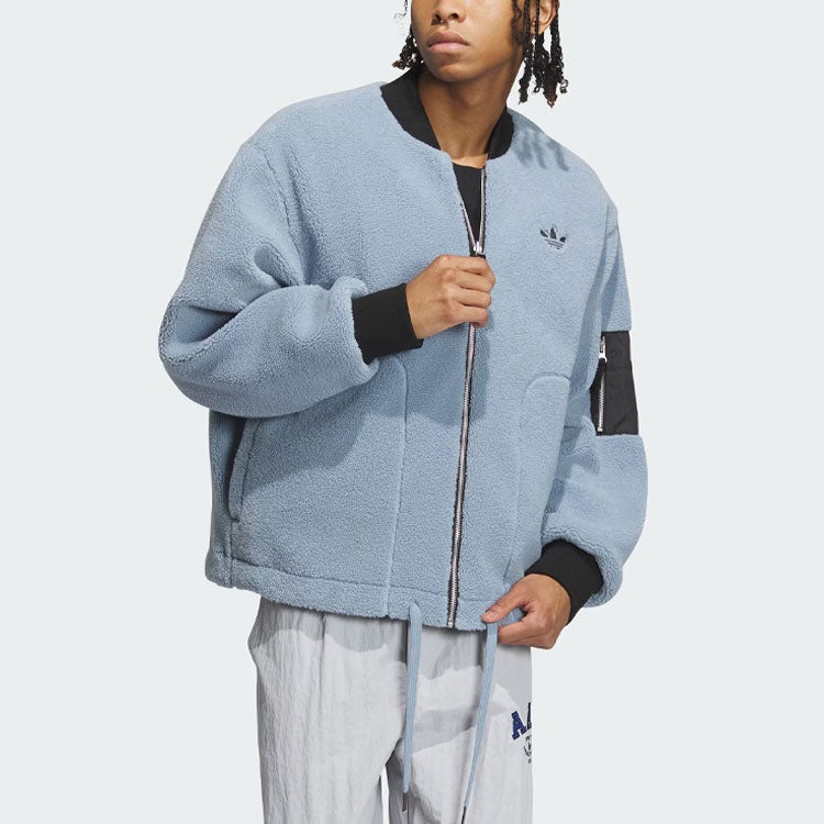 adidas Reverse Sherpa Jackets 'Black' IN0989 - 7