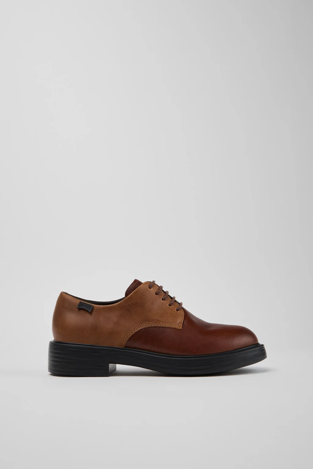 Twins Brown Leather Shoes for Women. - 1