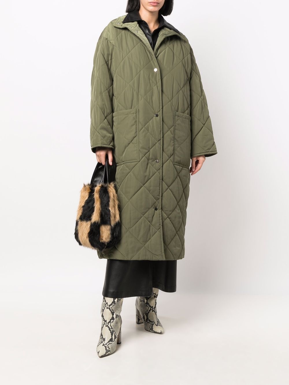 recycled polyester quilted coat - 2