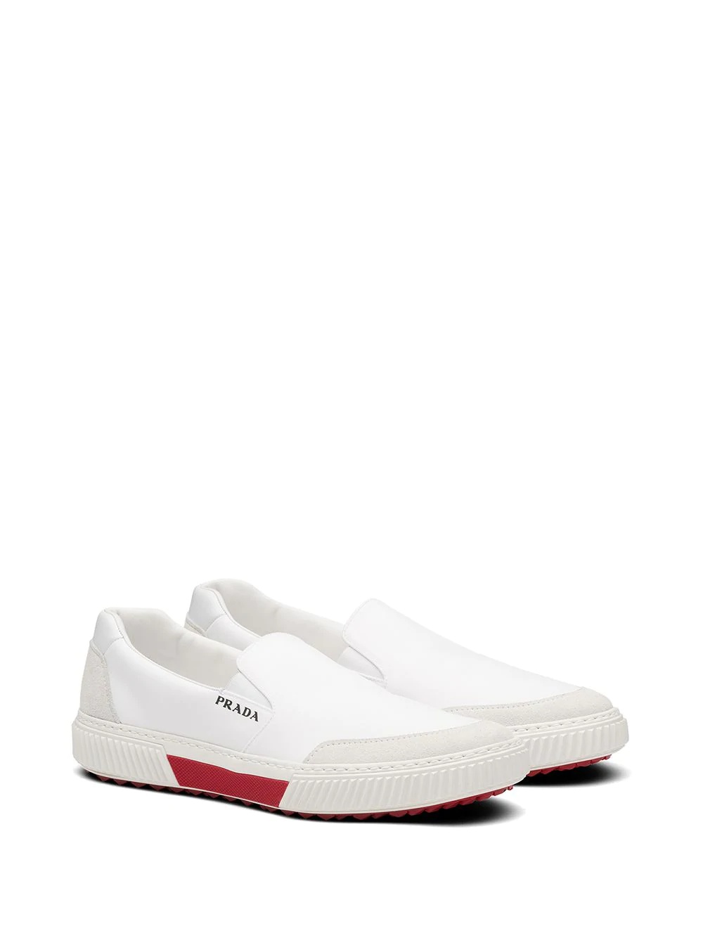 suede panel slip-on sneakers - 2