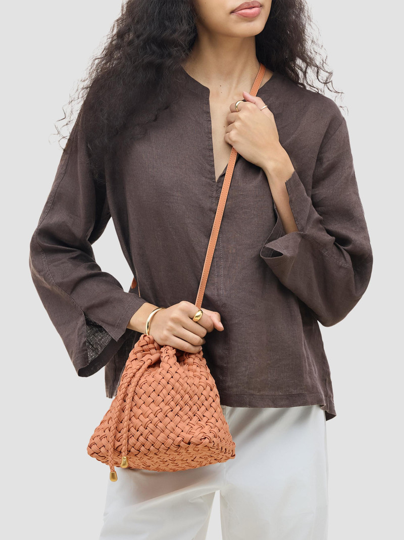 Women's Gramercy Double Weave Bucket Bag - Etna 3