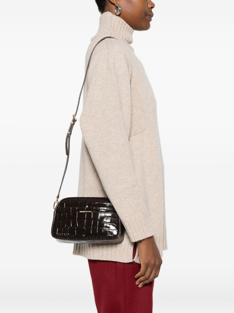 MICHAEL KORS Jet Set crocodile-effect zip-top shoulder bag outlook