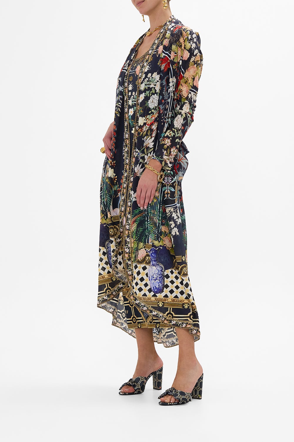 LONG CASUAL JACKET WITH POCKETS - 4