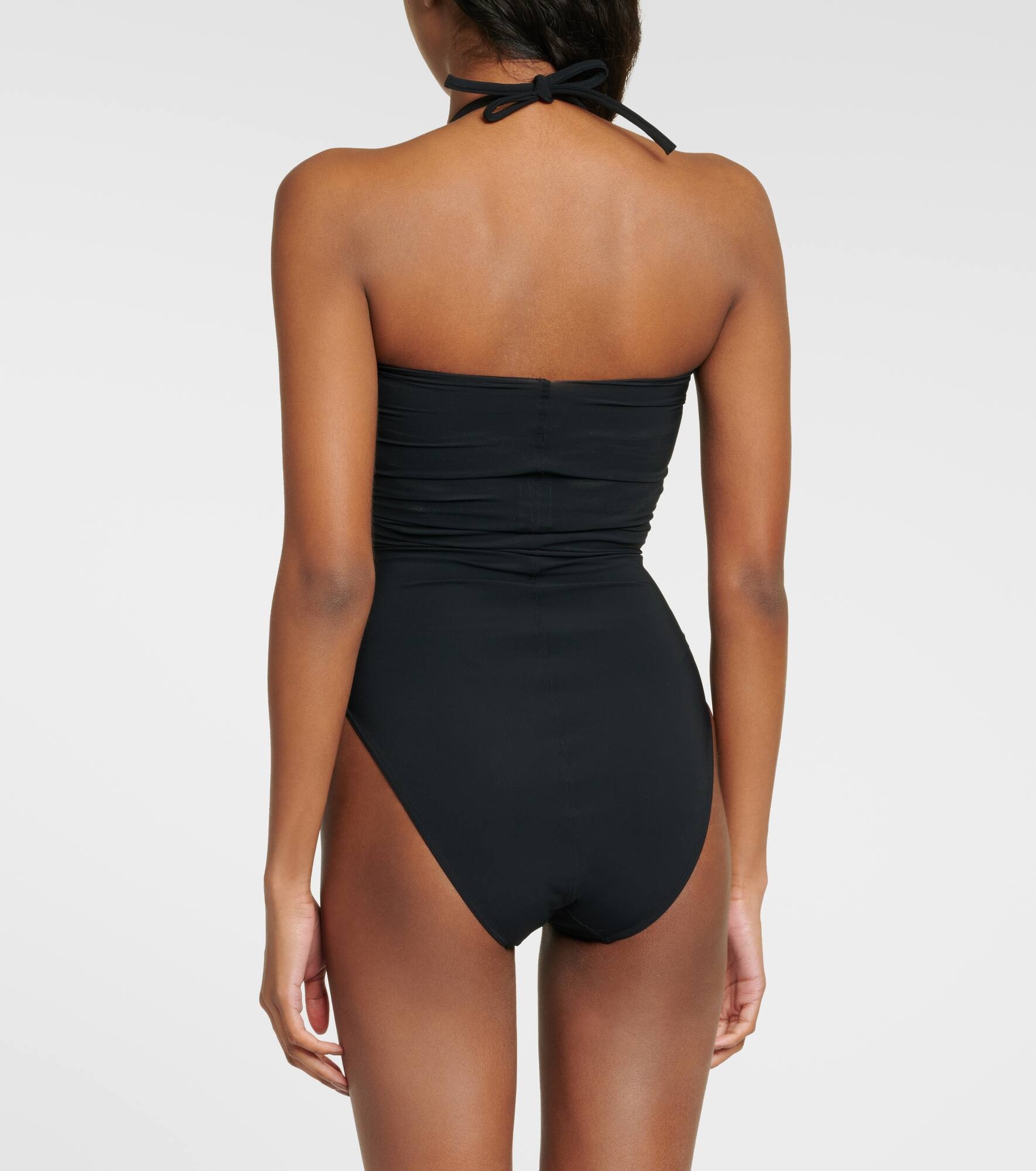 Halterneck cutout swimsuit - 3