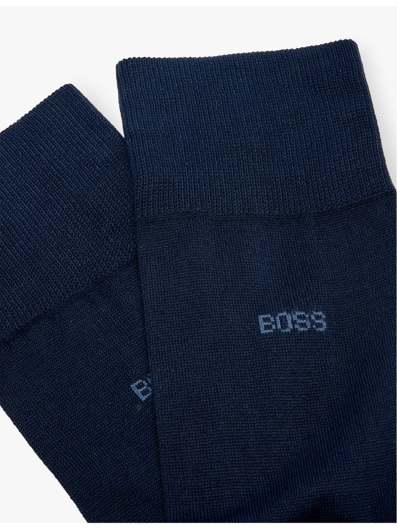 BOSS George branded-print cotton socks outlook
