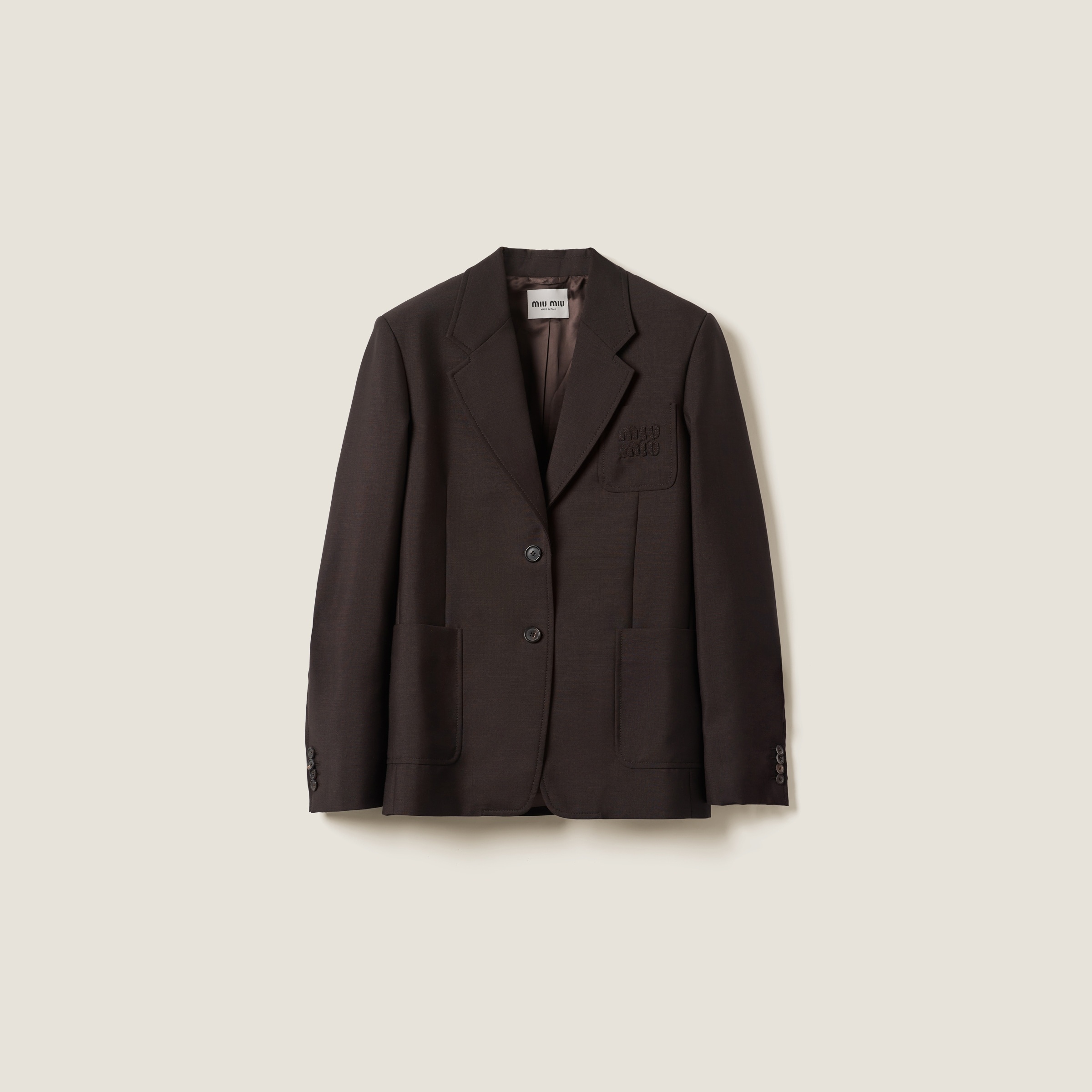 Single-breasted mohair jacket - 1