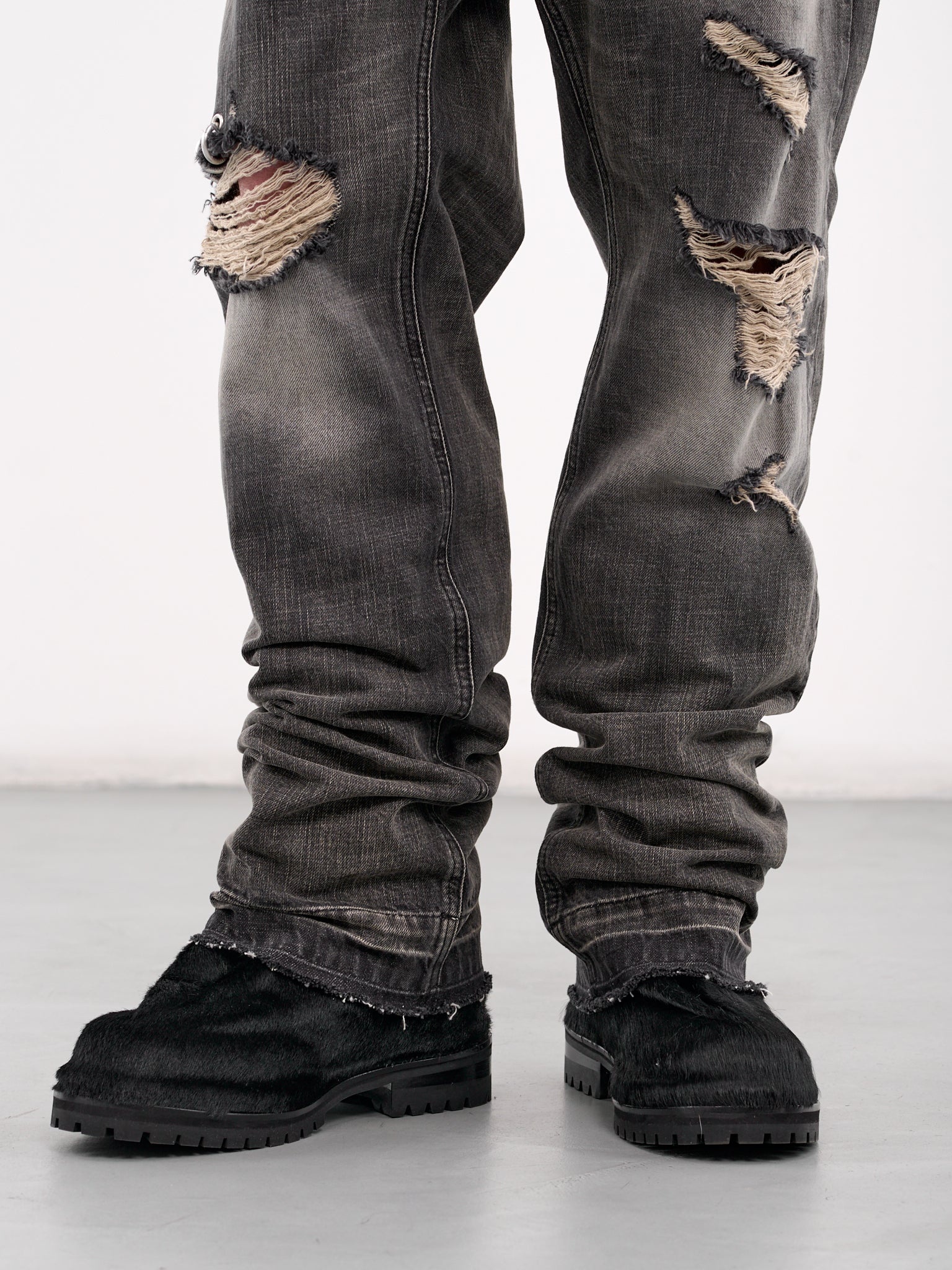 Distressed Denim Trousers - 5