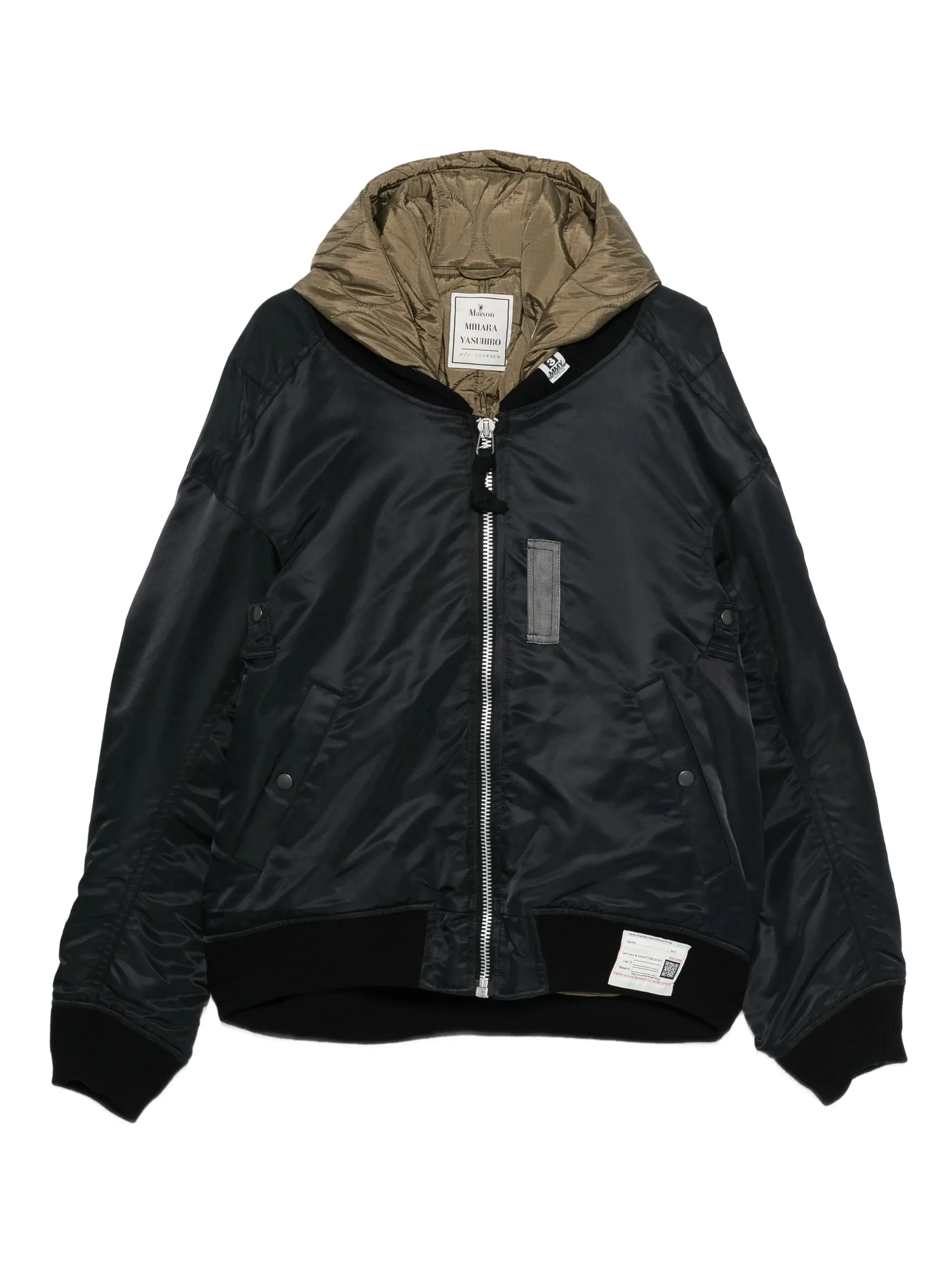 hooded bomber jacket - 1