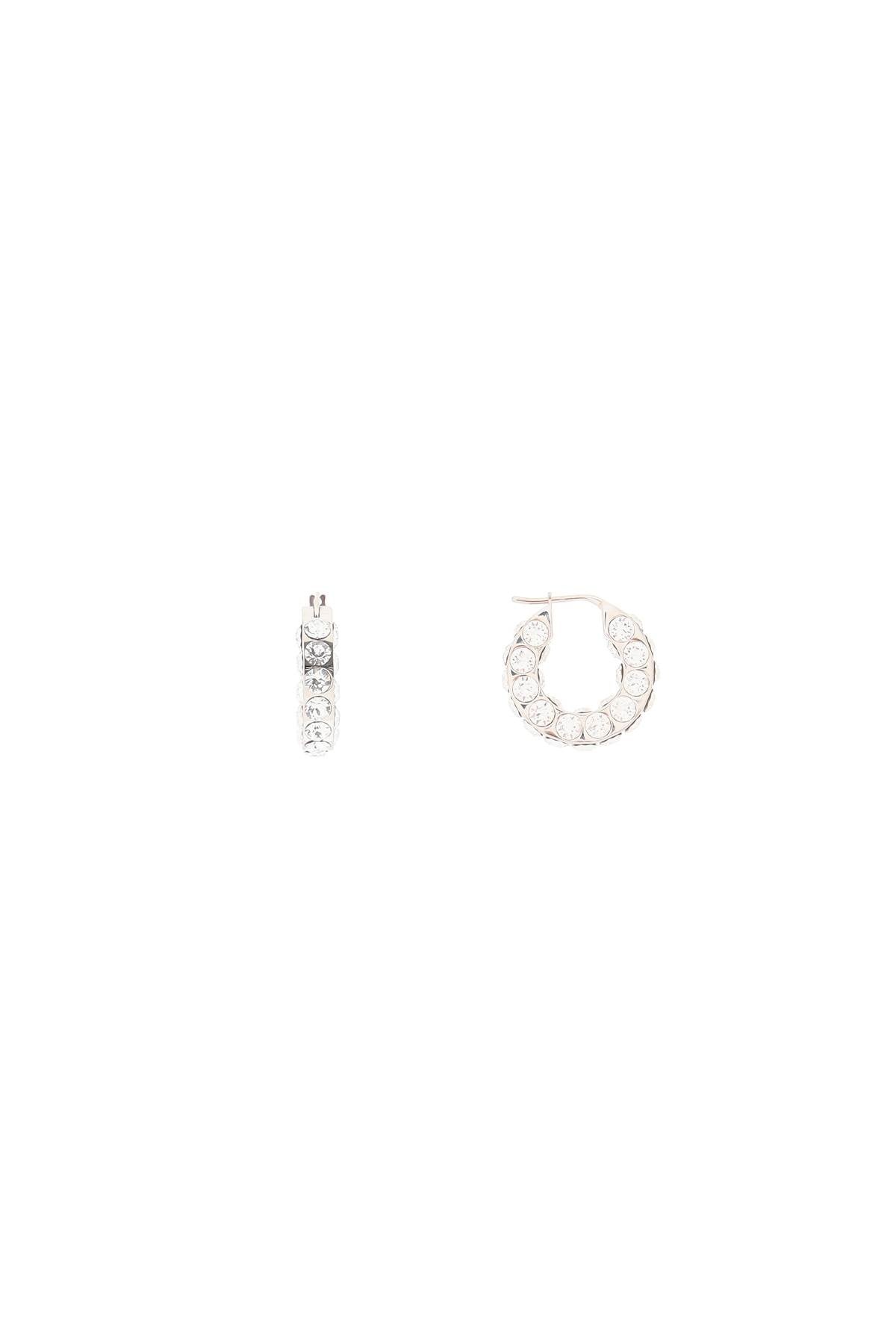 Amina Muaddi Small Jahleel Hoop Earrings With Crystals Women - 2