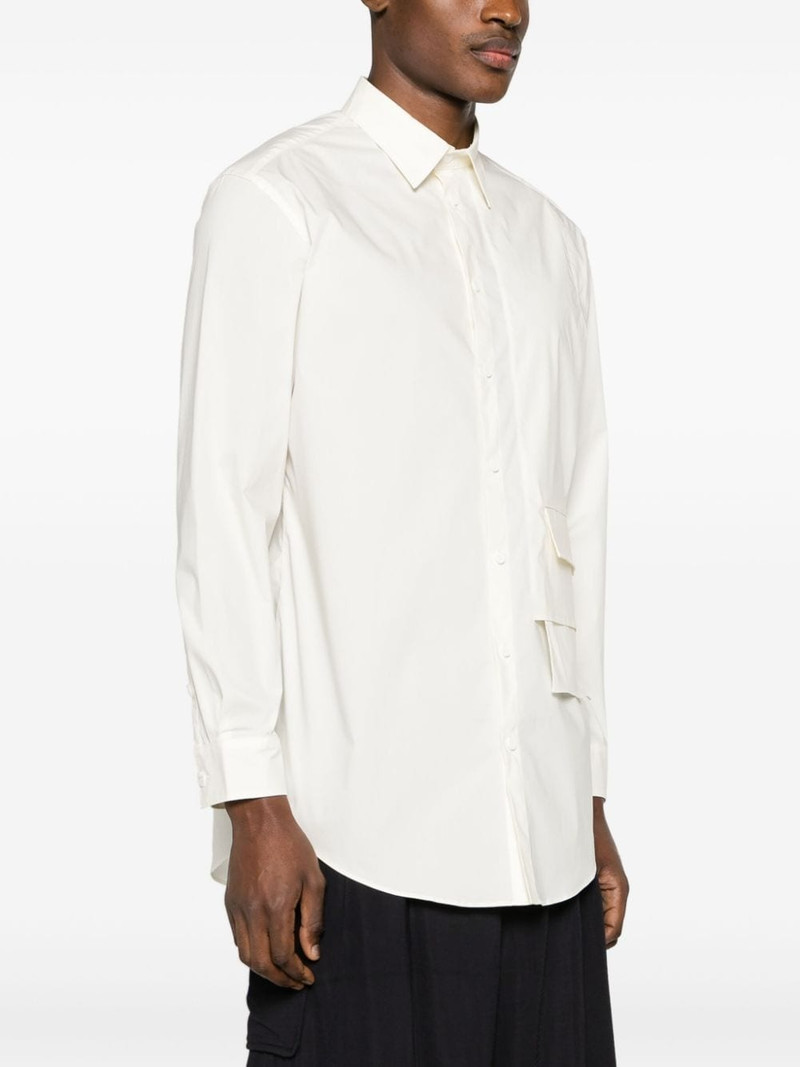 Y-3 pocket-detailed poplin shirt outlook