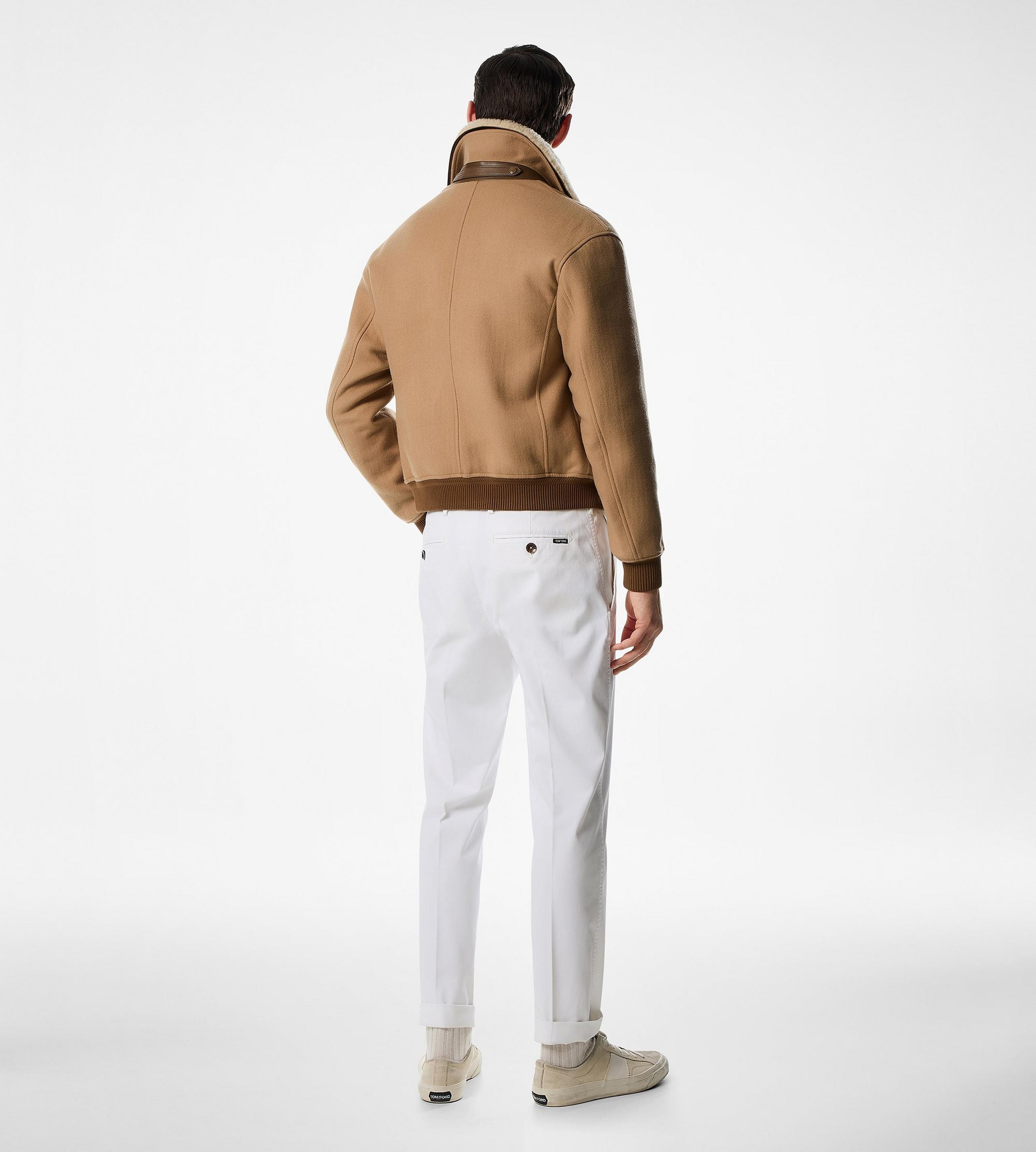DOUBLE SPLITTABLE SHEARLING COLLAR BLOUSON - 4