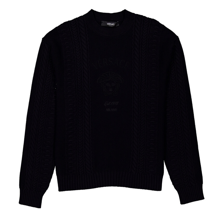 Versace Medusa Milano Cable-Knit Sweater - 5