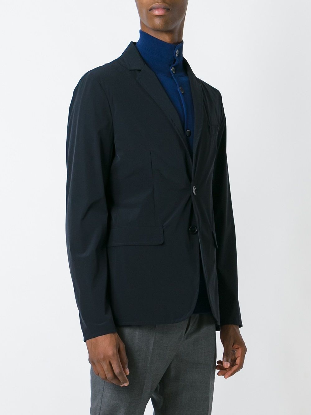 notched lapel blazer - 3