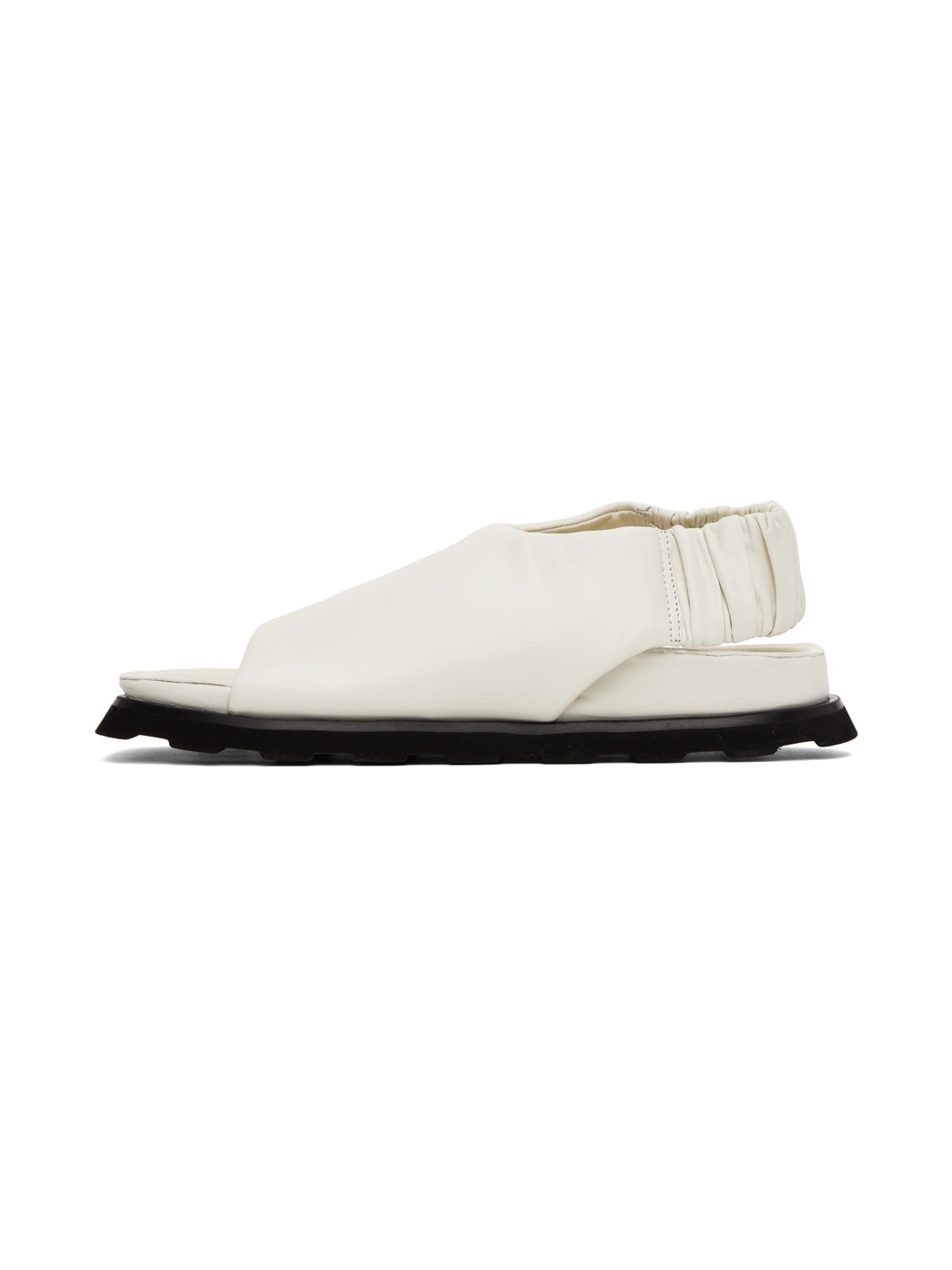 Off-White Slingback Fuss Sandals - 3