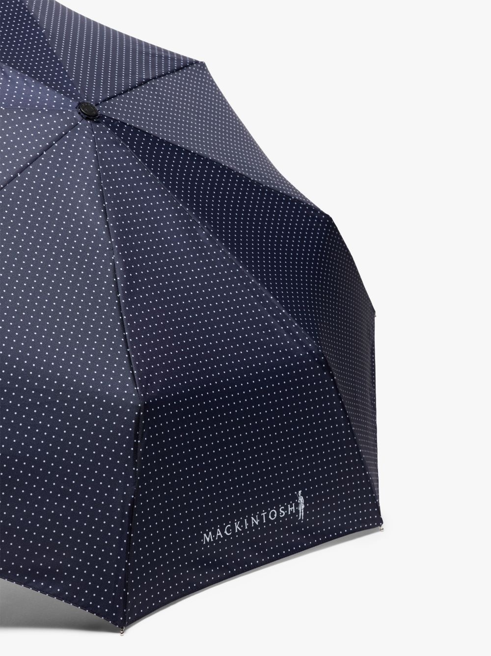 AYR NAVY X WHITE POLKA DOT AUTOMATIC TELESCOPIC UMBRELLA | ACC-027 - 2