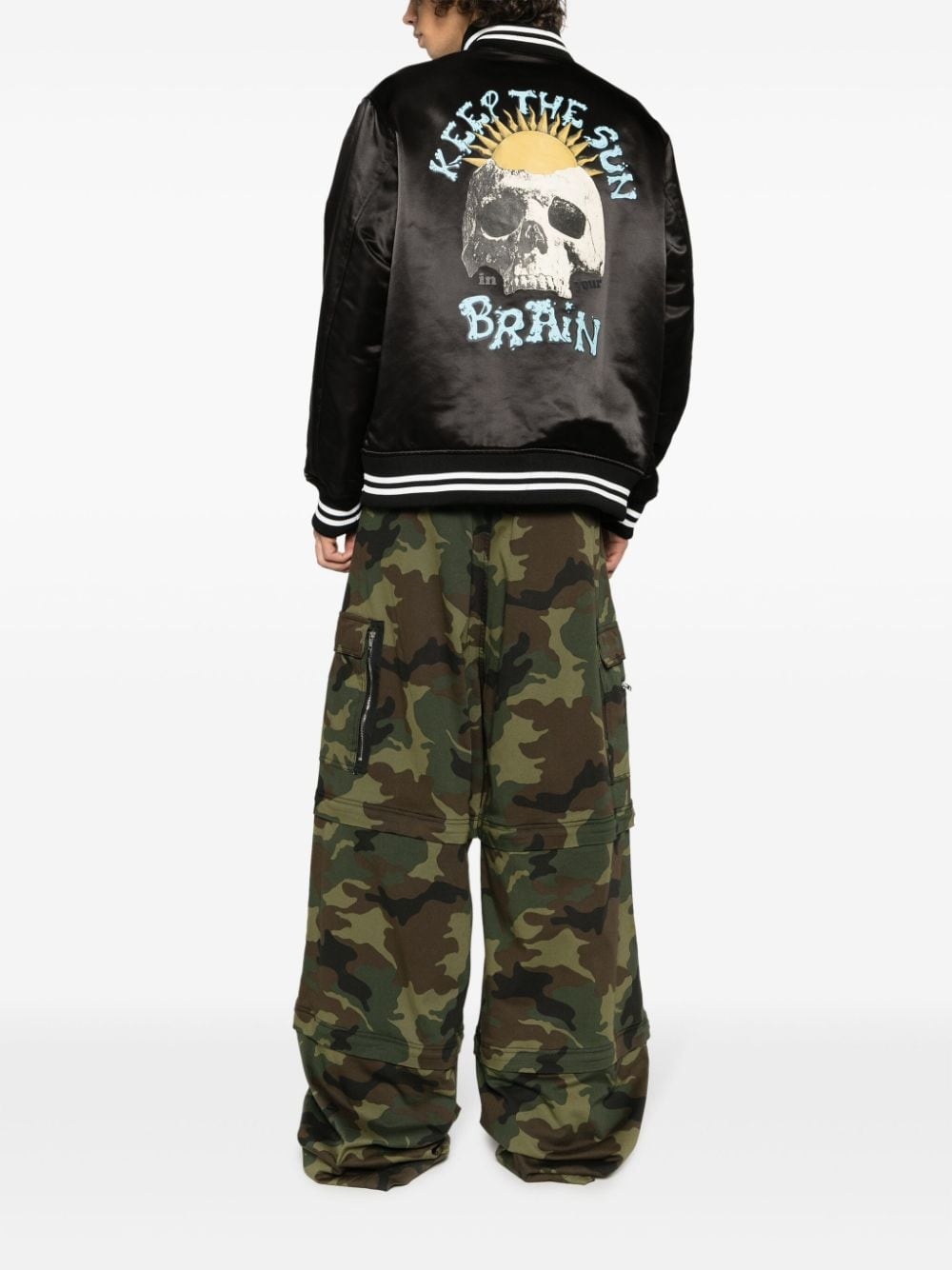 graphic-print bomber jacket - 2