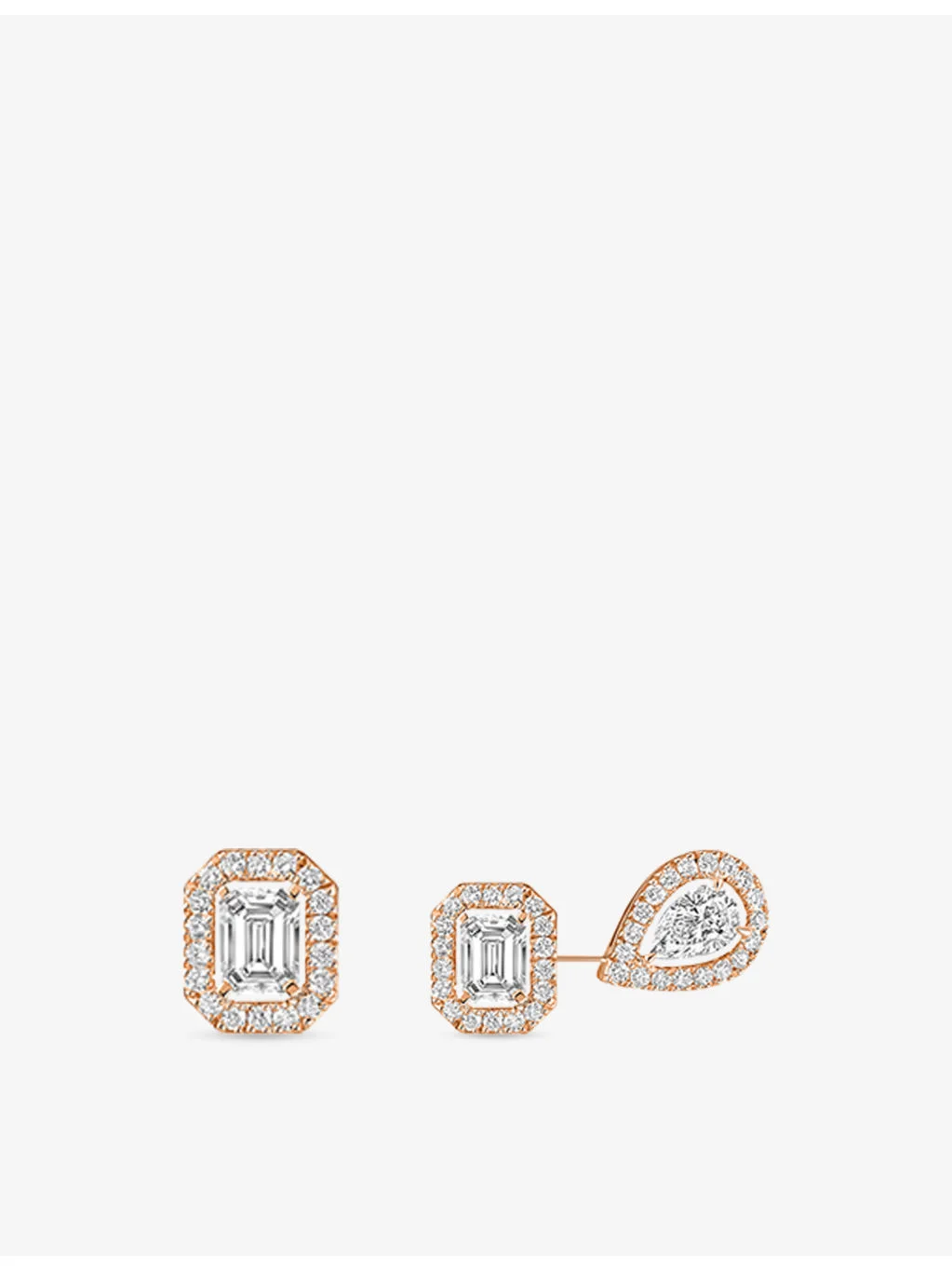 My Twin Three-set 18ct Gold And 0.44ct Diamond Stud Earrings - 1