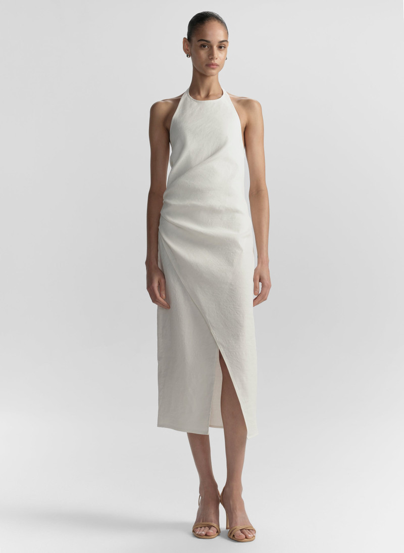 A.L.C. Sylvie Linen Midi Halter Dress outlook