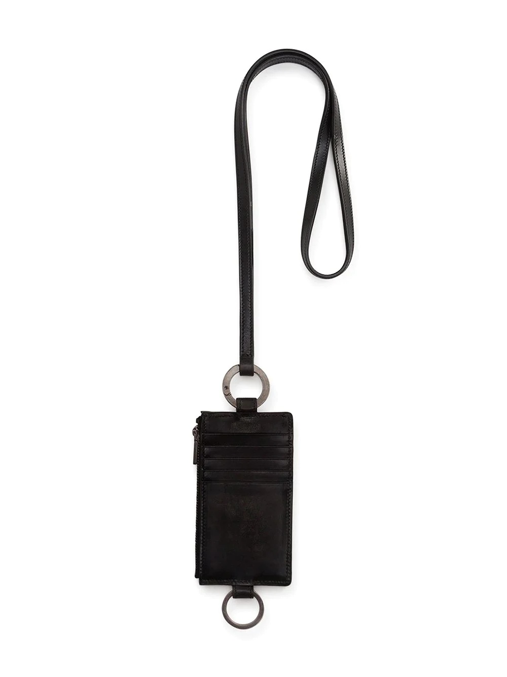 leather lanyard cardholder - 2