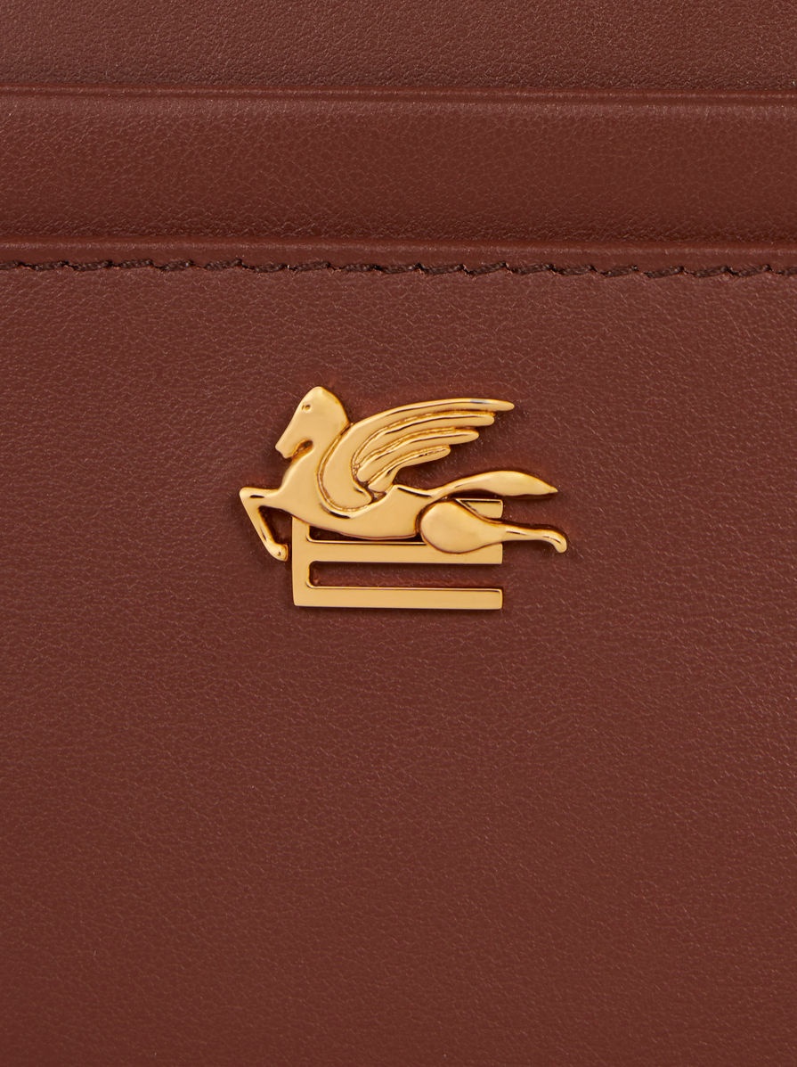 LEATHER CREDIT CARD HOLDER WITH PEGASO - 3