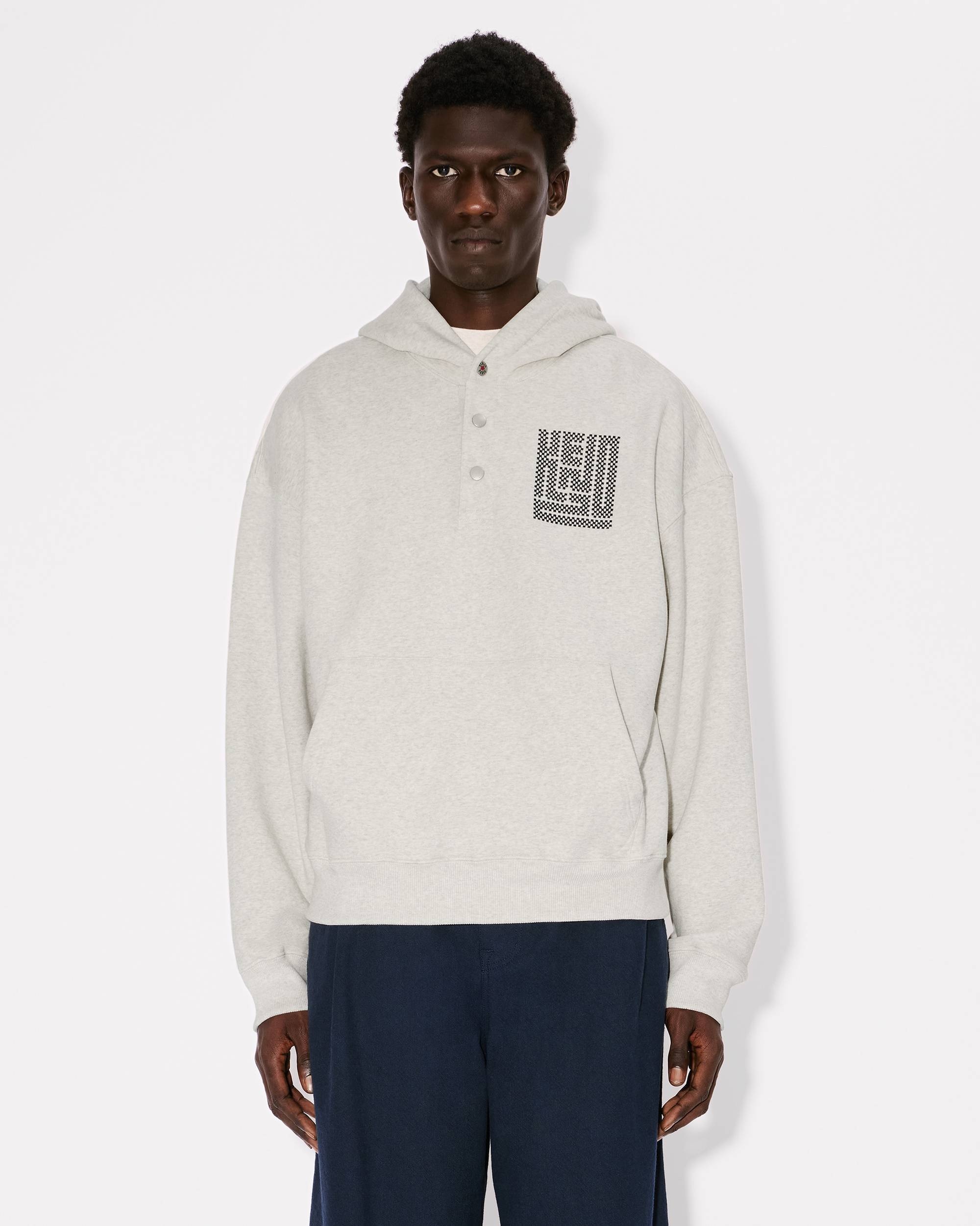 'KENZO Kamon' embroidered buttoned hoodie - 3