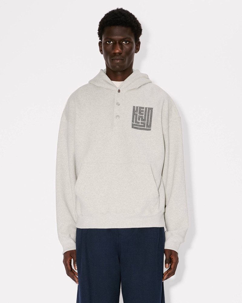 'KENZO Kamon' embroidered buttoned hoodie 3