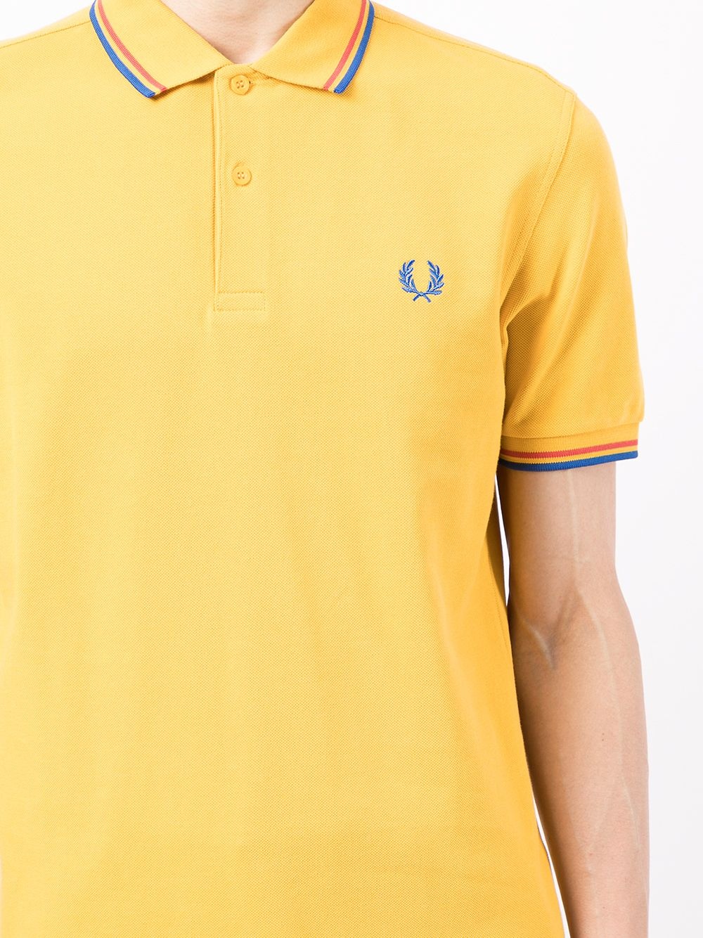 logo embroidered polo shirt - 5