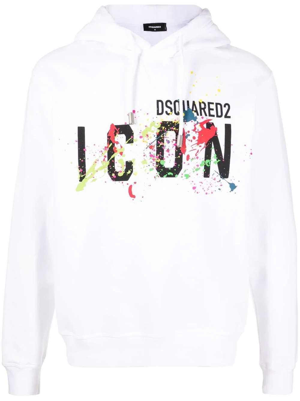 logo-print long-sleeve hoodie - 1