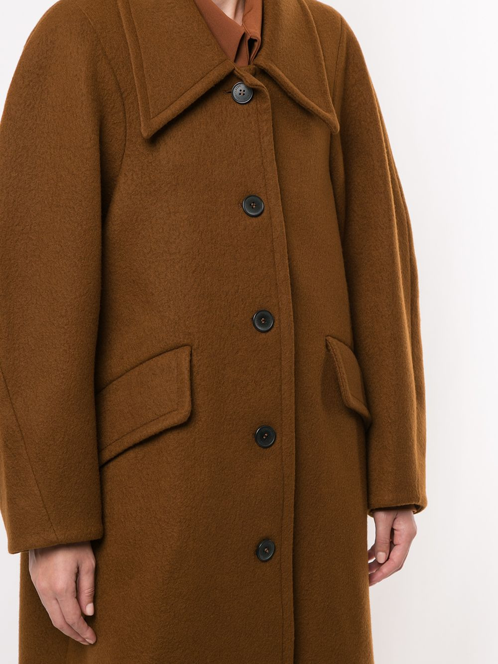 oversize wool coat - 5
