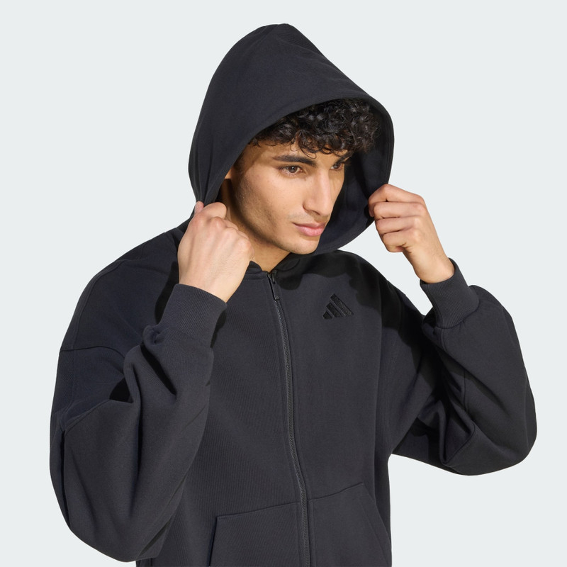 ADIDAS KIT SMALL LOGO FULL-ZIP HOODIE 5