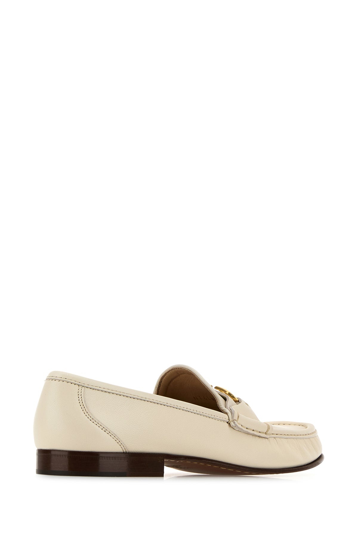 Ivory leather VLogo loafers - 3