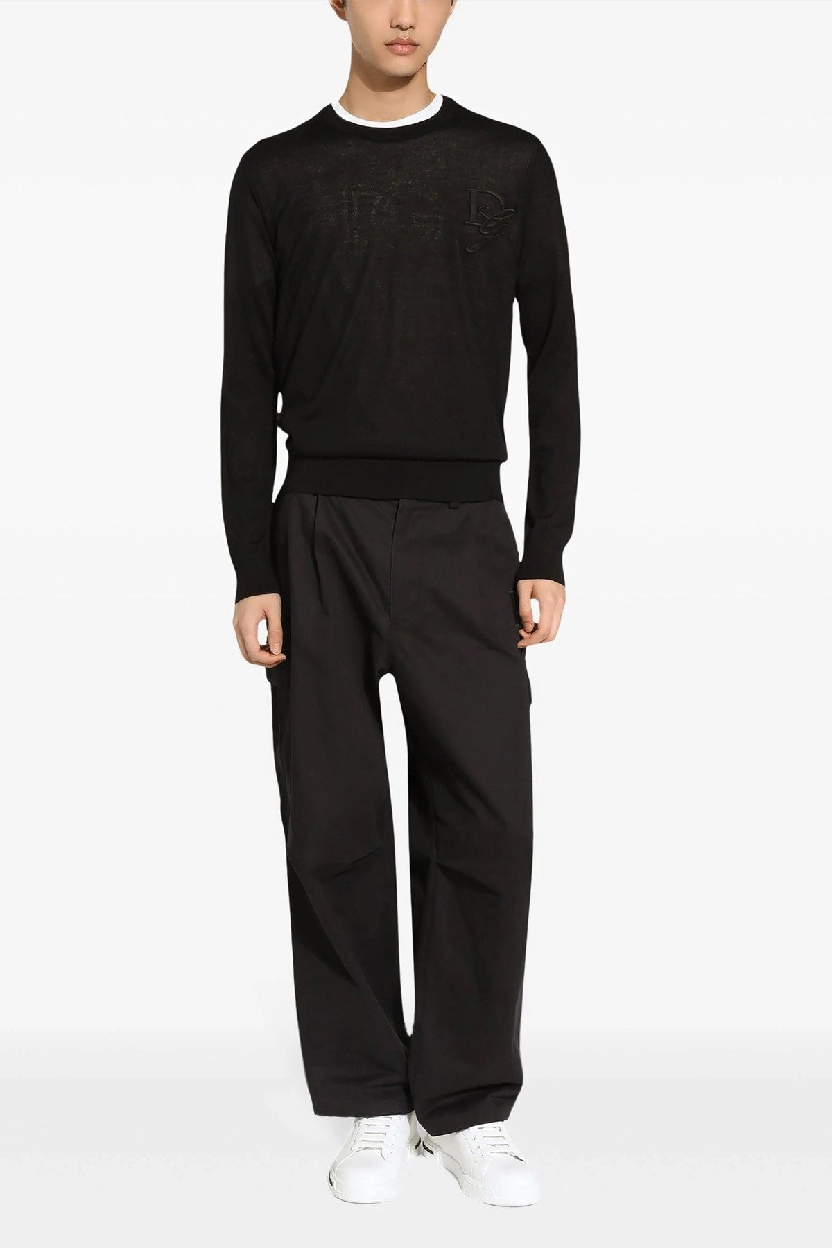 Dolce & Gabbana Men Logo Embroidery Sweater - 2