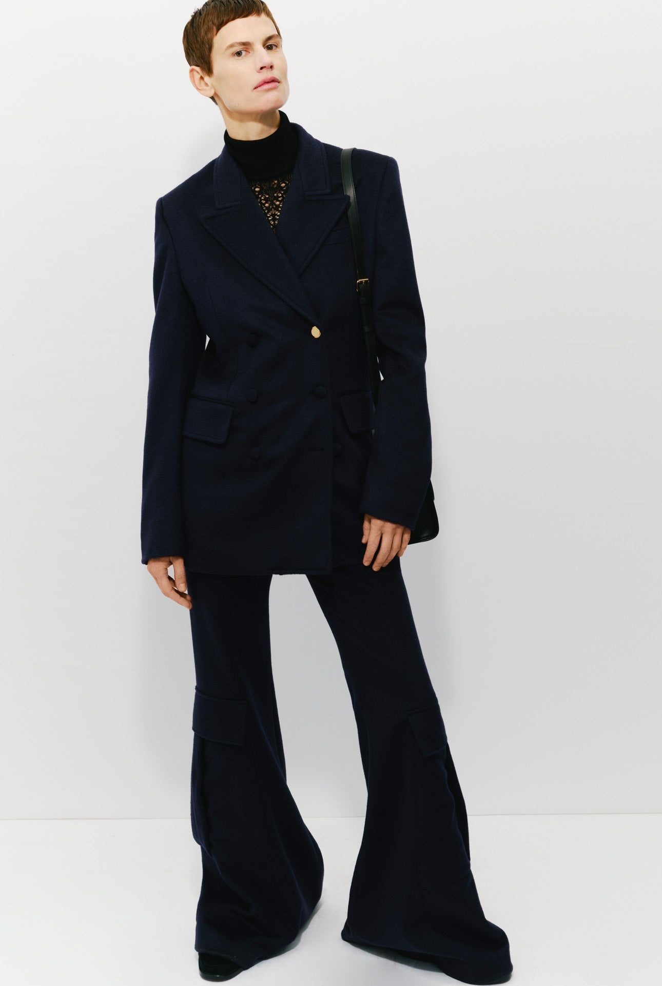 Bate Cargo Pant in Dark Navy Cashmere - 4