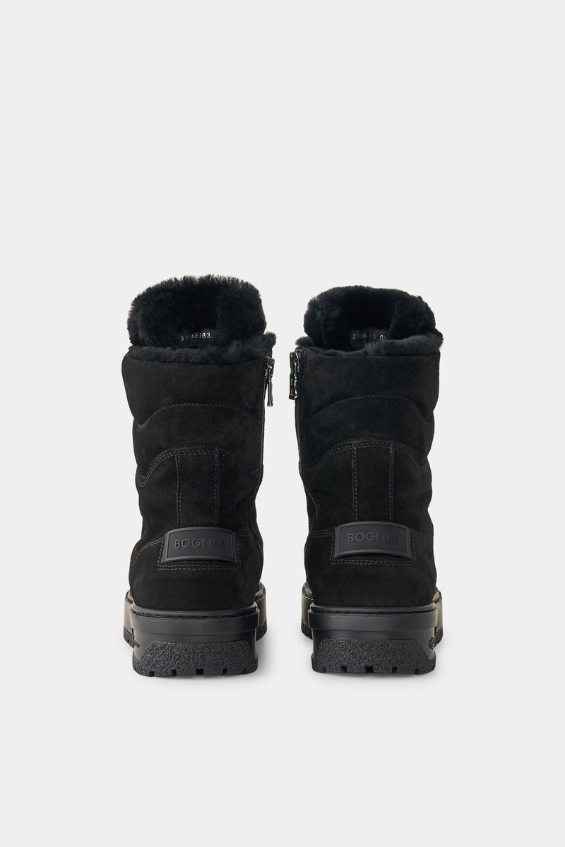 Calgary lace-up boots with spikes in Black 5