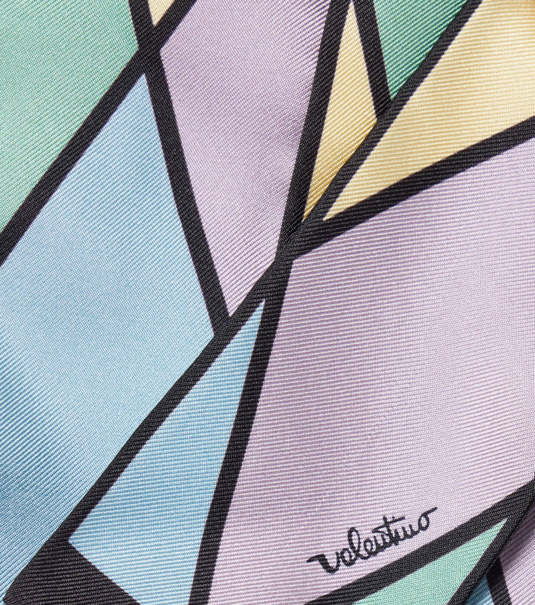 Rhombelle printed silk scarf - 4