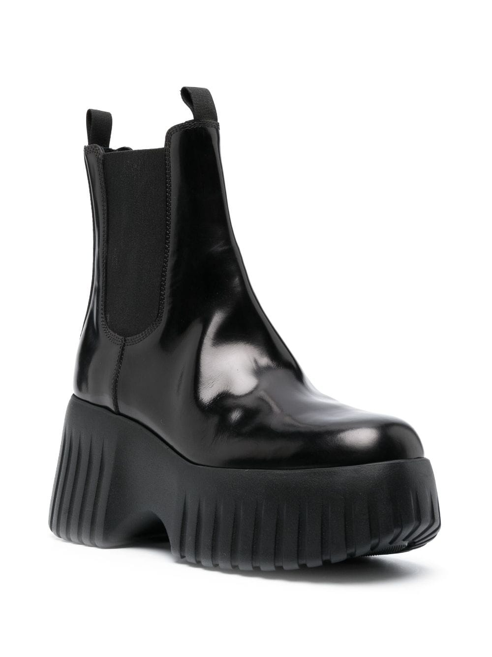 H-stripes wedge chelsea boots - 2