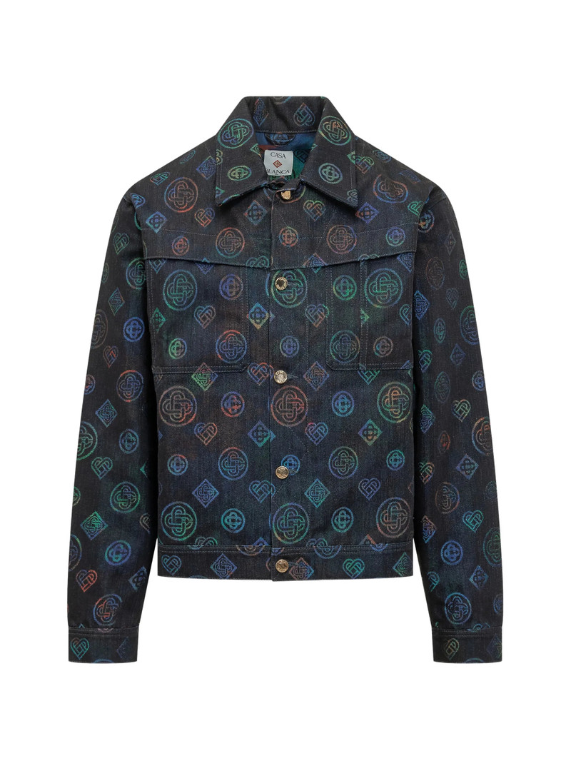Casablanca Printed Heatmap Denim Jacket 1
