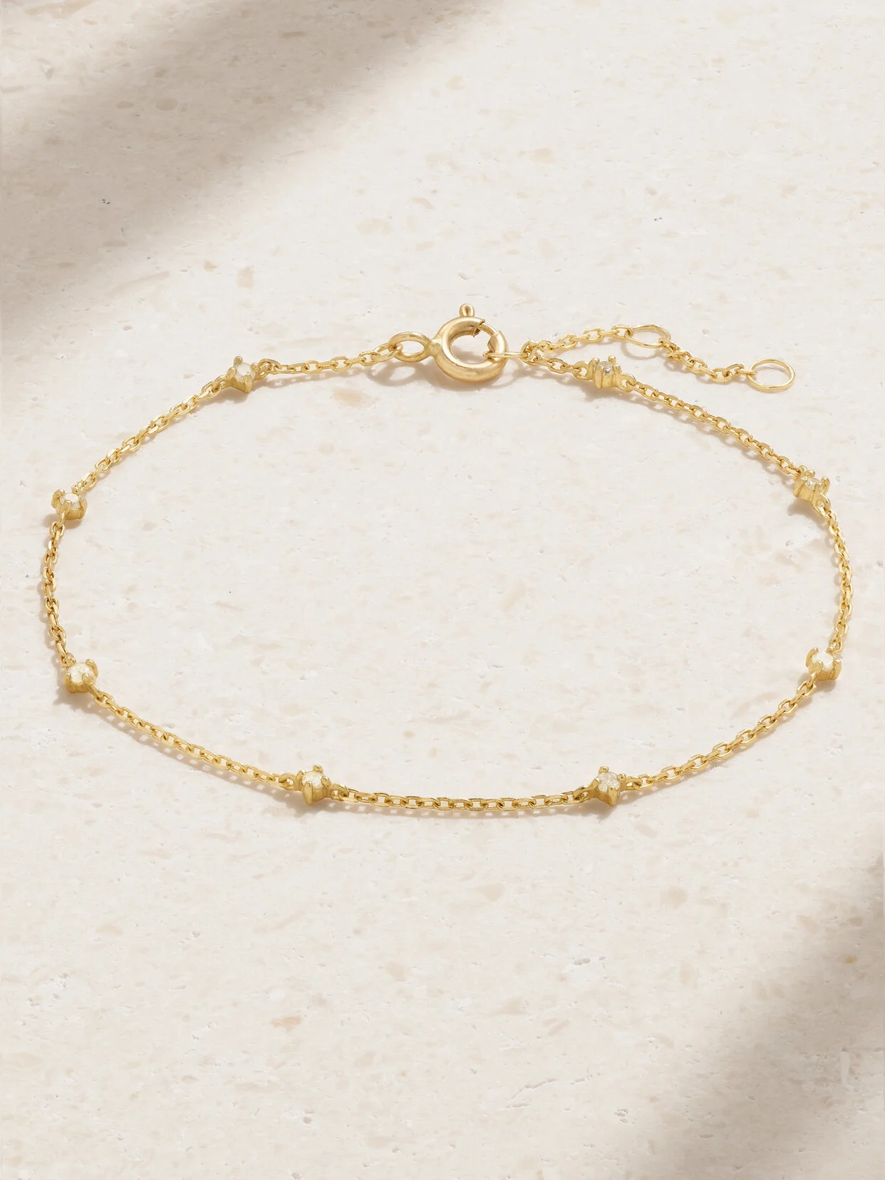 10-karat Gold Diamond Bracelet - 1