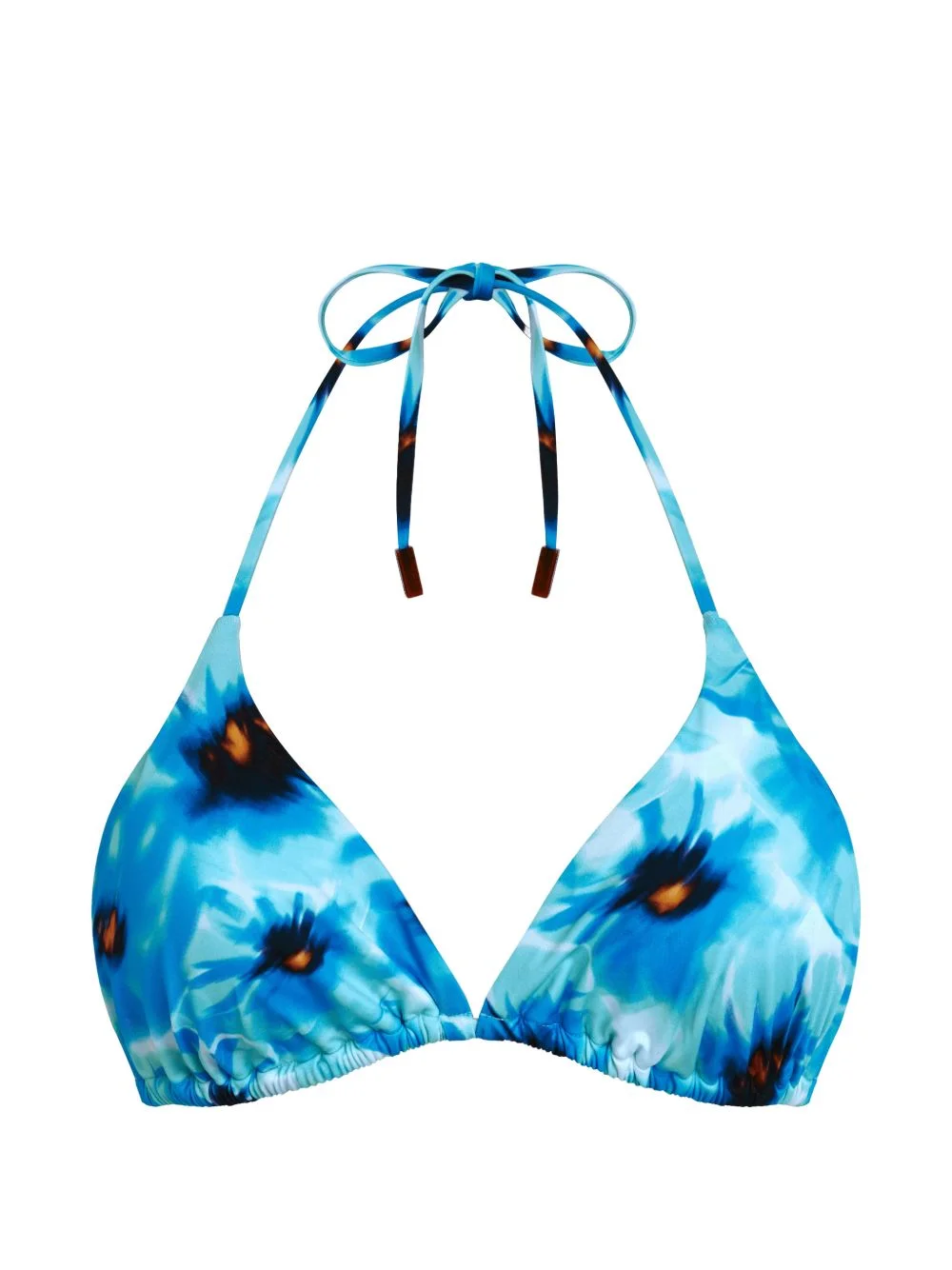 triangle floral bikini top - 1
