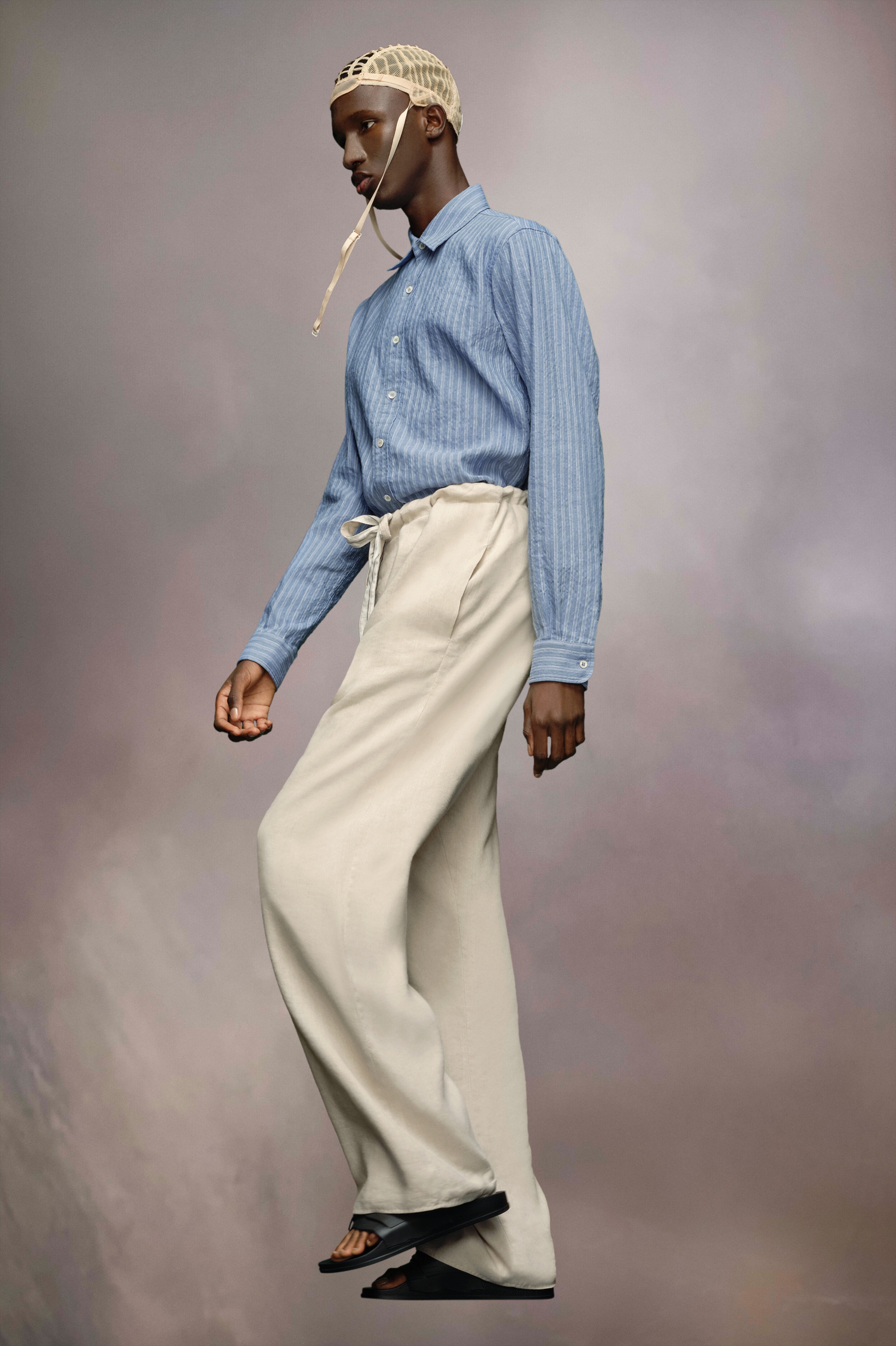 Fluid linen trousers - 2