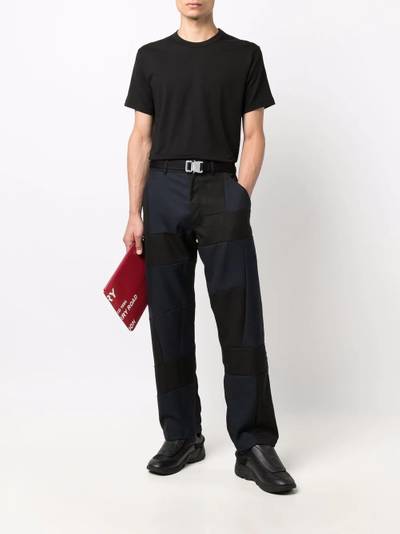 Comme des Garçons SHIRT patch-work wide-leg trousers outlook