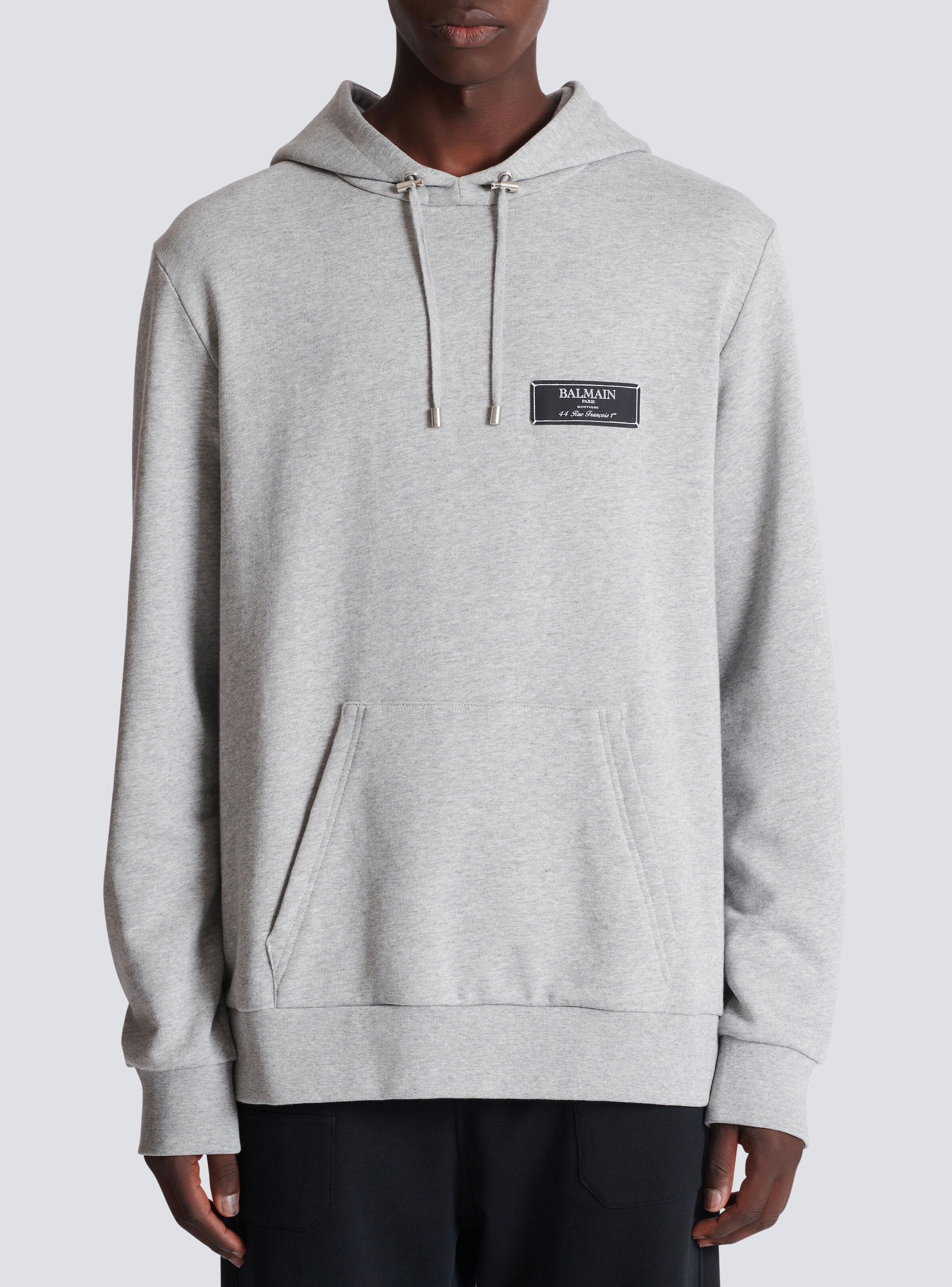 Balmain label hoodie - 5