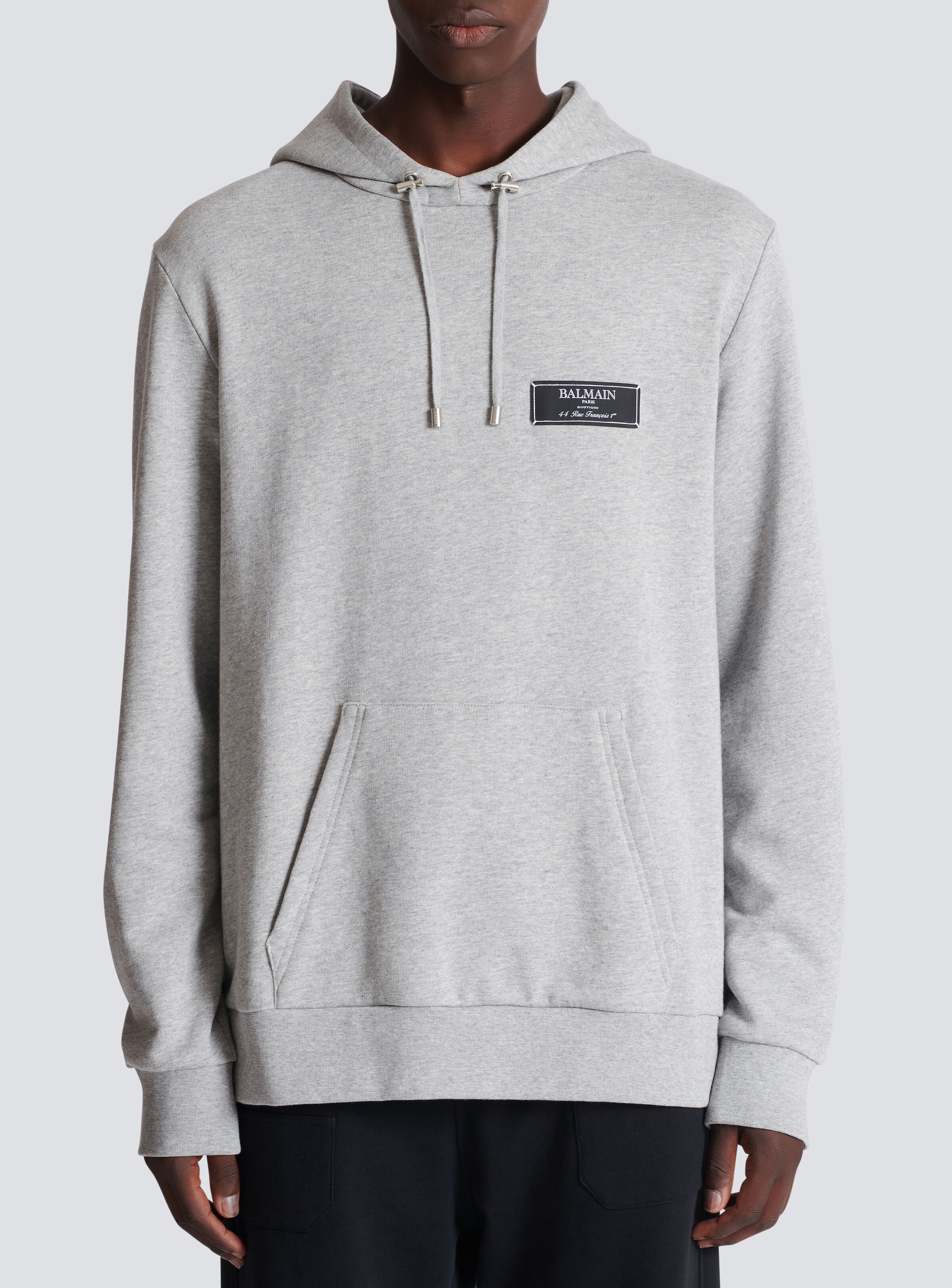 Balmain label hoodie - 5