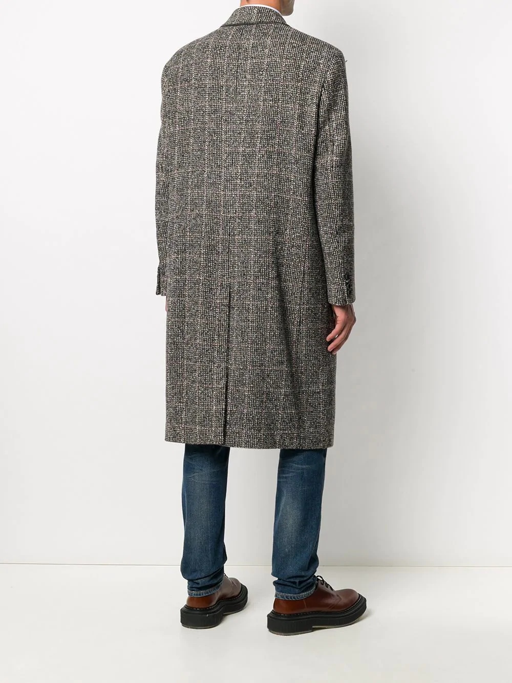 Glen check tweed coat - 4