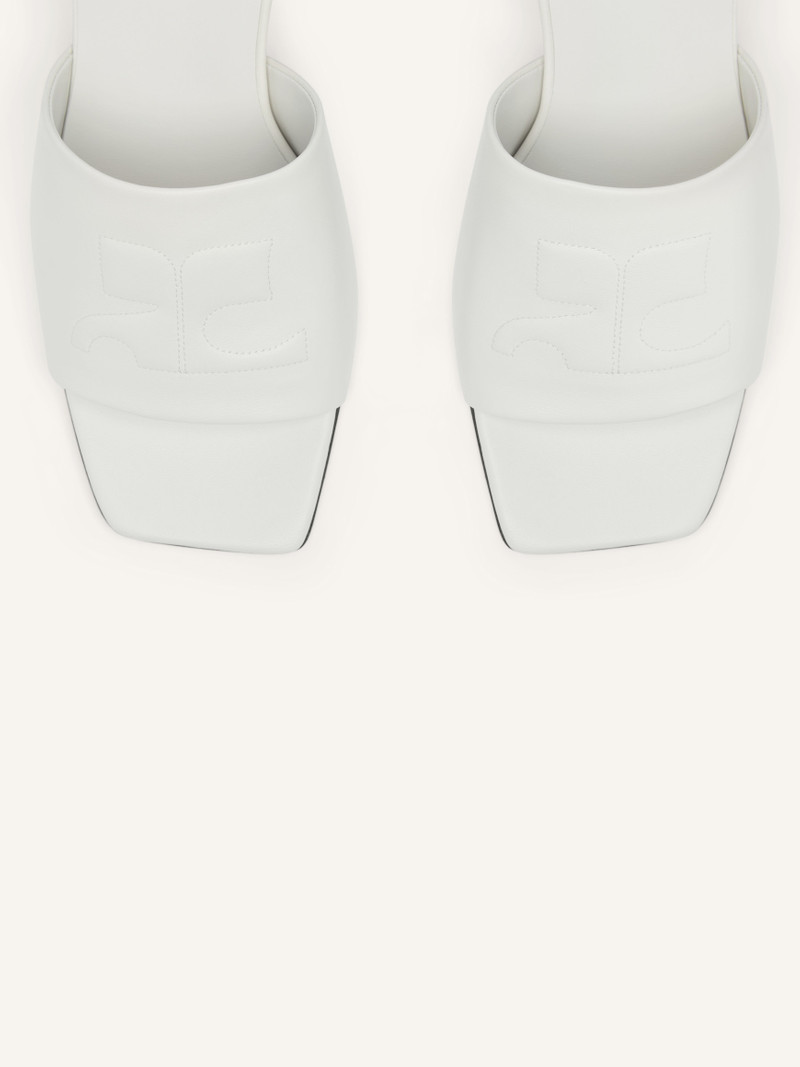 SHADOW LEATHER HEELED MULES 4